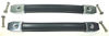 Picture of (2) Two Black Heavy Duty Strap Handles with Chrome Ends.