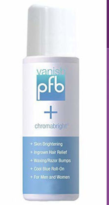 Picture of PFB Vanish Razor Bump Stopper Skin Care Treatment with Chromabright Dark Spot Remover, Roll On Formula Treats Ingrown Hairs and Razor Burns - 93g