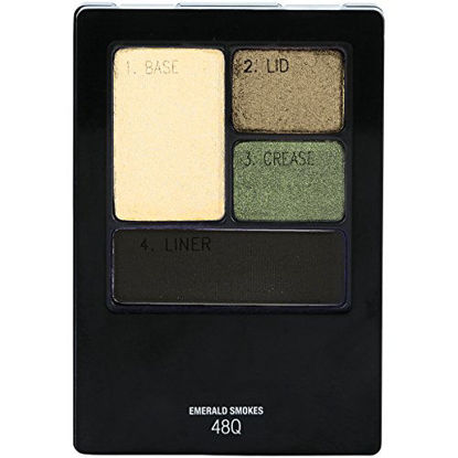 Picture of Maybelline New York Expert Wear Eyeshadow Quads, Emerald Smokes, 0.17 oz.