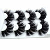 Picture of HBZGTLAD NEW 4 Pairs 3D Mink Hair False Eyelashes Criss-cross Wispy Cross Fluffy length 25-30mm Lashes Extension Handmade Eye Makeup Tools (MDR-5)
