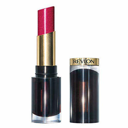 Picture of Revlon Super Lustrous Glass Shine Lipstick, Flawless Moisturizing Lip Color with Aloe, Hyaluronic Acid and Rose Quartz, Love Is On (017), 0.15 oz
