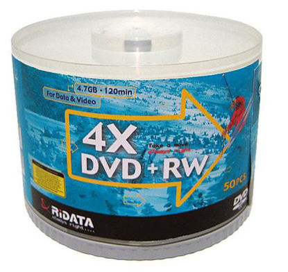 Picture of Ridata DVD+RW 4x 50-pack Spindle (Discontinued by Manufacturer)