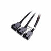 Picture of Cable Matters 2-Pack 3 Way 4 Pin PWM Fan Splitter Cable - 12 Inches