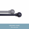 Picture of Kenney Chelsea 5/8" Standard Decorative Window Curtain Rod, 28-48", Black