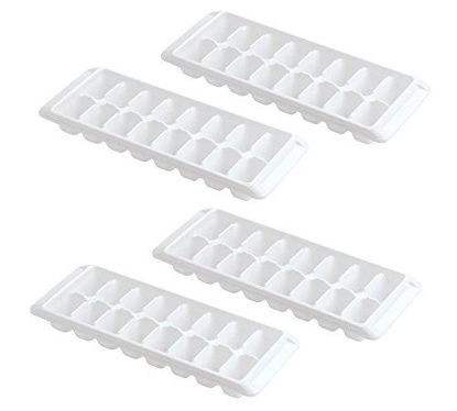 Picture of Kitch Easy Release White Ice Cube Tray, 16 Cube Trays (Pack of 4) (4 Pack - 64 Cubes)
