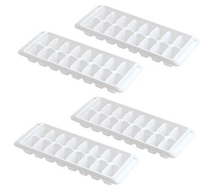 Picture of Kitch Easy Release White Ice Cube Tray, 16 Cube Trays (Pack of 4) (4 Pack - 64 Cubes)