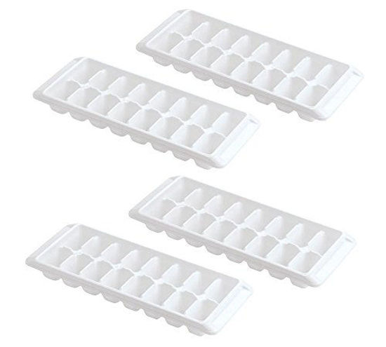 Picture of Kitch Easy Release White Ice Cube Tray, 16 Cube Trays (Pack of 4) (4 Pack - 64 Cubes)
