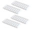 Picture of Kitch Easy Release White Ice Cube Tray, 16 Cube Trays (Pack of 4) (4 Pack - 64 Cubes)