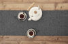 Picture of Solino Home 100% Pure Linen Table Runner - 14 x 108 Inch Athena, Handcrafted from European Flax, Natural Fabric Runner - Charcoal Grey