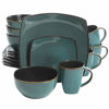Picture of Gibson Elite Soho Lounge 16 Piece Dinnerware Set, Teal