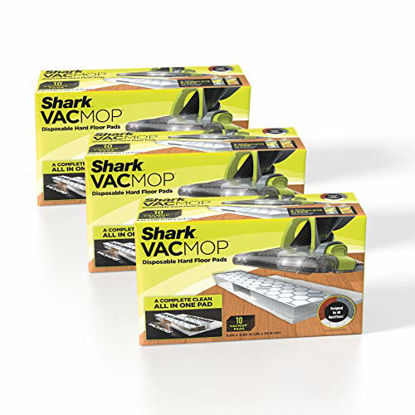 Picture of Shark VMP30 VACMOP Disposable Hard Floor Vacuum and Mop Pad Refills, 30 Count, White