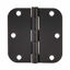Picture of Amazon Basics Rounded 3.5 Inch x 3.5 Inch Door Hinges, 18 Pack, Matte Black