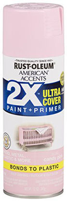 Picture of Rust-Oleum 327885-6 PK American Accents Spray Paint, 6 Pack, Gloss Candy Pink