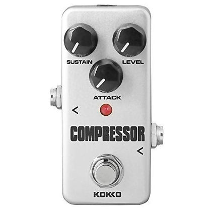 Picture of Compressor Guitar Pedal, Mini Effect Processor Fully Analog Circuit Universal for Guitar and Bass, Exclude Power Adapter - KOKKO (FCP2)