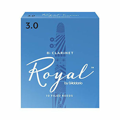 Picture of Royal Bb Clarinet Reeds, Strength 3.0, 10-pack