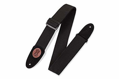 Picture of Levy's Leathers MSSC8-BLK Signature Series Cotton Guitar Strap, Black