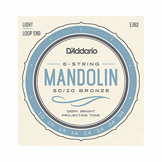 Picture of D'Addario EJ62 80/20 Bronze Mandolin Strings, Light, 10-34