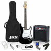 Picture of LyxPro Electric Guitar 39" inch Complete Beginner Starter kit Full Size with 20w Amp, Package Includes All Accessories, Digital Tuner, Strings, Picks, Tremolo Bar, Shoulder Strap, and Case Bag - Black