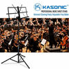 Picture of Music Stand, Kasonic 2 in 1 Dual-Use Folding Sheet Music Stand & Desktop Book Stand, Portable and Lightweight with Music Sheet Clip Holder & Carrying Bag Suitable for Instrumental Performance