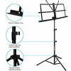 Picture of Music Stand, Kasonic 2 in 1 Dual-Use Folding Sheet Music Stand & Desktop Book Stand, Portable and Lightweight with Music Sheet Clip Holder & Carrying Bag Suitable for Instrumental Performance