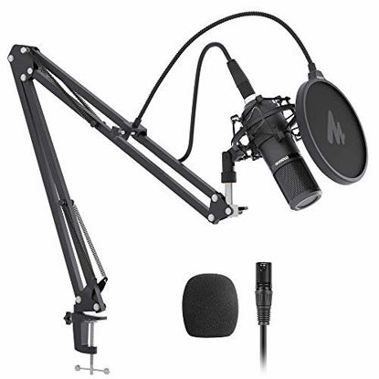 Picture of XLR Condenser Microphone Kit MAONO AU-PM320S Professional Cardioid Vocal Studio Recording Mic for Streaming, Voice Over, Project, Home-Studio