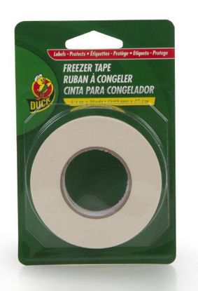 Picture of Duck Brand 280124 Write-On Freezer Tape, 3/4-Inch by 30-Yard, Single Roll, White