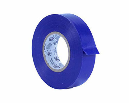 Picture of WOD ETC766 Professional Grade General Purpose Blue Electrical Tape UL/CSA listed core. Vinyl Rubber Adhesive Electrical Tape: 3/4inch X 66ft. - Use At No More Than 600V & 176F (Pack of 1)