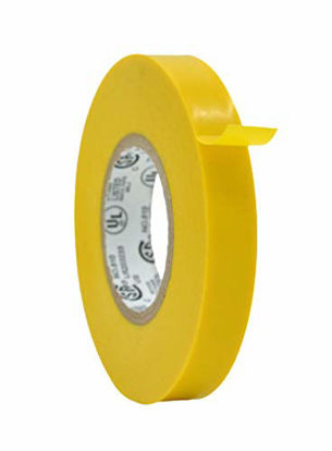 Picture of WOD ETC766 Professional Grade General Purpose Yellow Electrical Tape UL/CSA listed core. Vinyl Rubber Adhesive Electrical Tape: 1/2 inch X 66 ft - Use At No More Than 600V & 176F (Pack of 1)