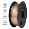 Picture of TTYT3D Silk PLA Shine Chocolate Gold 3D Printer Filament - 1kg 2.2lbs Spool 1.75mm 3D Printing Material with one Bottle Extra Gift