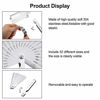 Picture of Stainless Steel Feeler Gauge Dual Marked Metric and Imperial Gap Measuring Tool (0.02-1.00 mm, 17 Blades)
