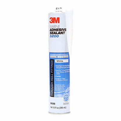 Picture of 3M Marine Adhesive Sealant 5200 - For Boats and RVs - White - 1/10 Gallon Cartridge