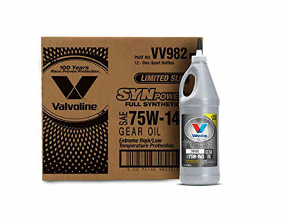 Picture of Valvoline SynPower SAE 75W-140 Full Synthetic Gear Oil 1 QT, Case of 12