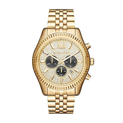 Picture of Michael Kors Men's Lexington Gold-Tone Watch MK8494