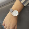 Picture of Nine West Women's NW/1994RGGY Rose Gold-Tone and Grey Strap Watch