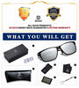 Picture of DUCO Men's Luxury Carbon Fiber Temple Polarized Sunglasses for Men Sports UV400 DC8206 (Black Frame Silver Lens)