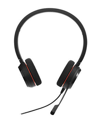 Picture of Jabra Evolve 20 UC Wired Headset, Stereo Professional Telephone Headphones for Greater Productivity, Superior Sound for Calls and Music, USB Connection, All Day Comfort Design