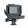 Picture of Vlogging Protective Case for GoPro Hero 7/6/5 with Cold Shoe Mount Microphone Adapter Storage W Back Door Compatible with Gopro Series Frame Housing Accessories Perfect Vlog Setup Video Filmmaking