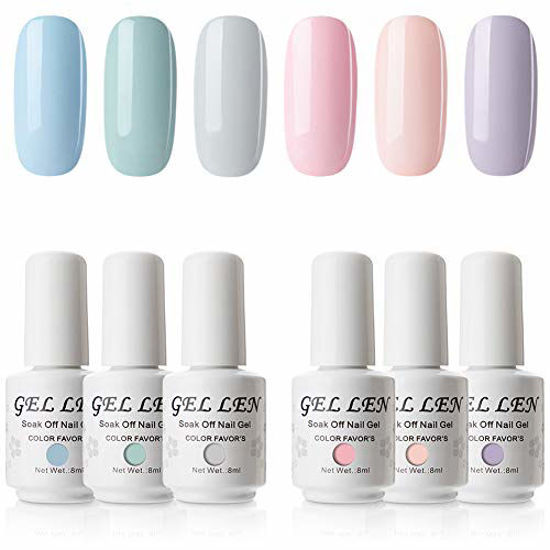 beetles Gel Polish Nail Set 20 Colors Unicorn Collection Pastel Bright Pink  Blue Green Soak Off Manicure Kit for Women Girls with Base Matte and Glossy  Top Coat | Pink gel nails,
