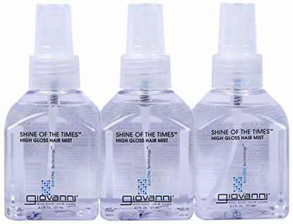Picture of GIOVANNI Shine of the Times Finishing High-Gloss Hair Mist, 4.3 oz. Smoothing Anti Frizz Hair Gloss, No Parabens, Color Safe (Pack of 3)