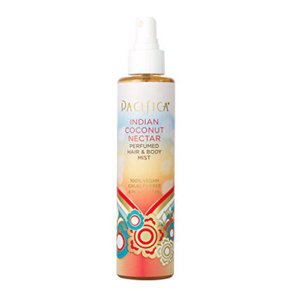 Picture of Pacifica Beauty Indian Coconut Nectar Perfumed Hair & Body Mist, Indian Coconut Nectar, 6 Fl Oz (1 Count)