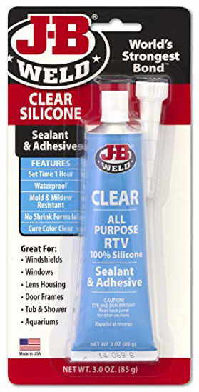 Picture of J-B Weld 31310 All-Purpose RTV Silicone Sealant and Adhesive - 3 oz. - Clear