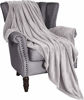 Picture of Exclusivo Mezcla Soft Flannel Fleece Velvet Plush Throw Blanket - 50" x 60" (Light Grey)