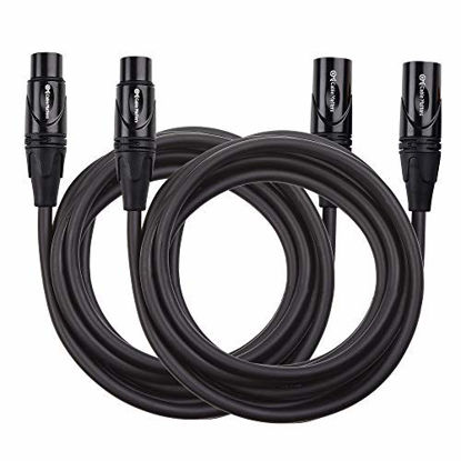 Picture of Cable Matters 2-Pack Premium XLR to XLR Microphone Cable 10 Feet