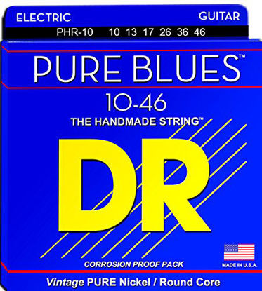 Picture of DR Strings Pure Blues Pure Nickel Wrap Round Core 10-46