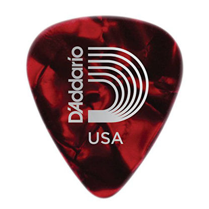 Picture of Planet Waves Red Pearl Celluloid Guitar Picks, 10 pack, Heavy