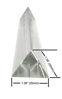 Picture of Amlong Crystal 6 inch Optical Glass Triangular Prism for Teaching Light Spectrum Physics and Photo Photography Prism, 150mm