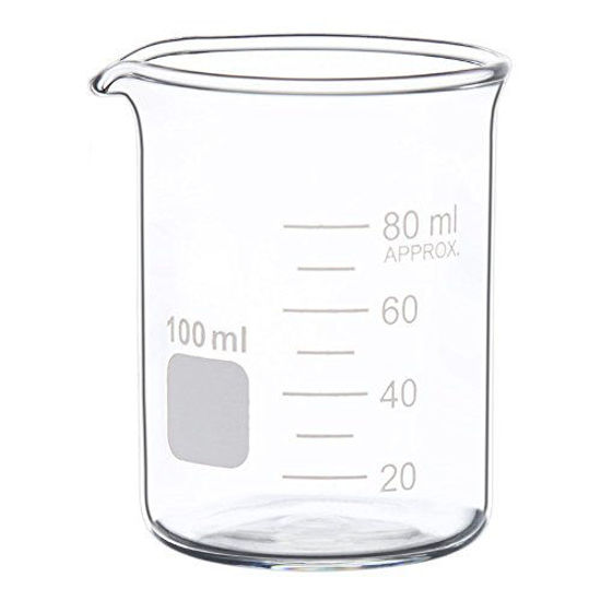 GetUSCart Glass Measuring Low Form Beaker Set 50ml 100ml 250ml Glass
