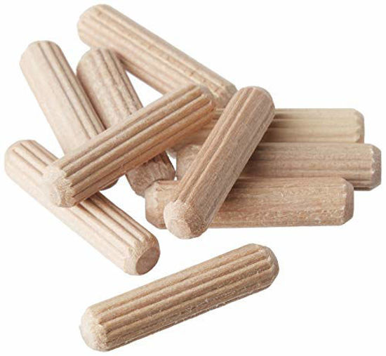 GetUSCart General Tools 840014 1/4Inch Fluted Wood Dowel Pins, 72Pack