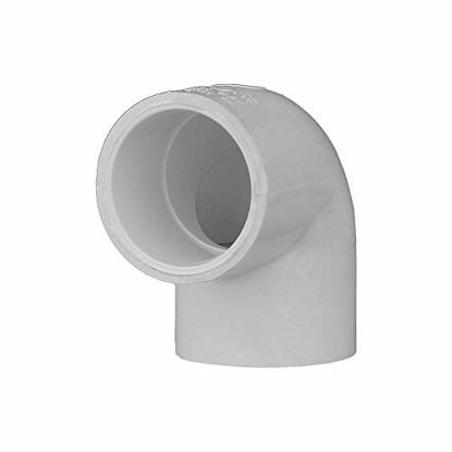 Picture of Charlotte Pipe 3/4" 90 Degree Elbow Pipe Fitting - (Socket x Socket) Contract Pack Schedule 40 PVC Pressure Durable, Easy to Install, and High Tensile for Home or Industrial Use (10 Unit Pack)