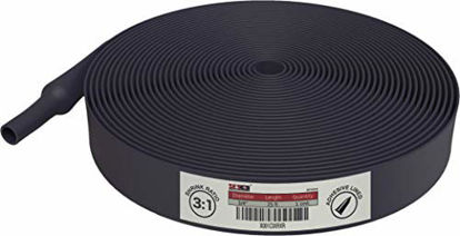 Picture of Dual Wall Adhesive Marine Heat Shrink - 25 Ft Roll - 3/4 Inch Diameter - Black